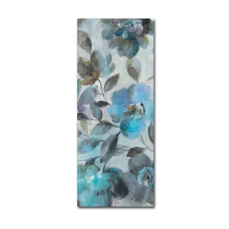 Danhui Nai 'Twilight Flowers III' Canvas Art,14x32